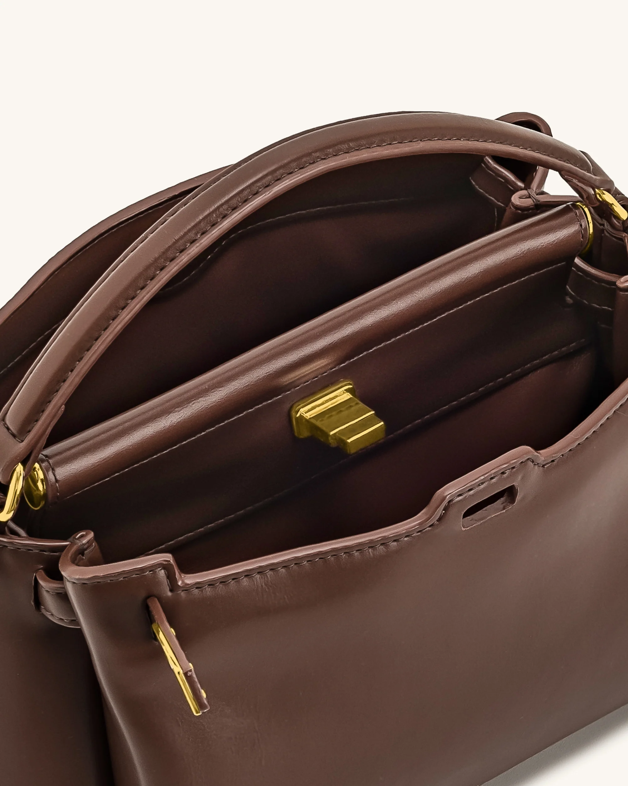 Carmen Borsa con Manico Superiore - Marrone Rossastro - Image 5