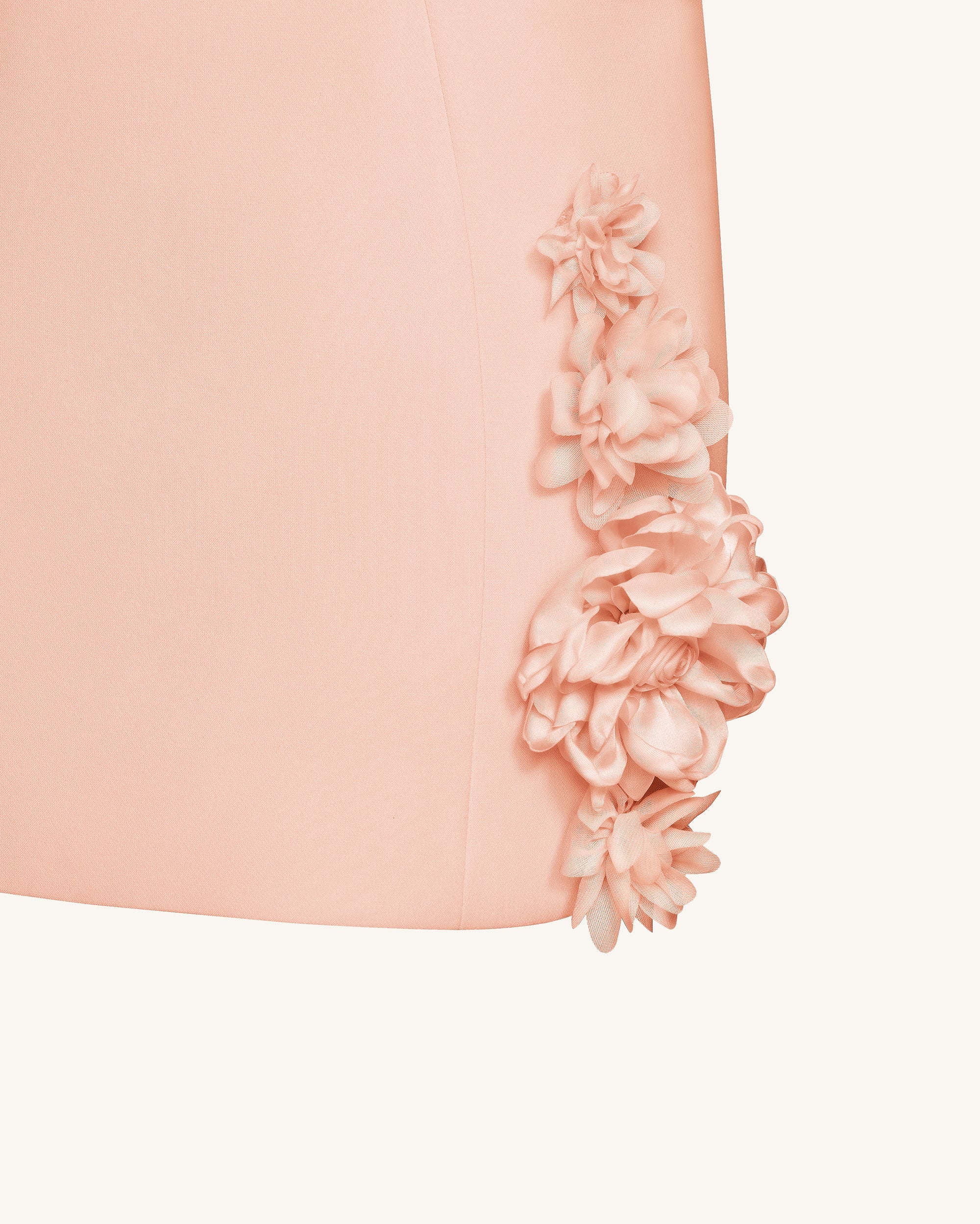 Elaina Mini Abito con Applicazioni a Rosetta - Albicocca - Image 6