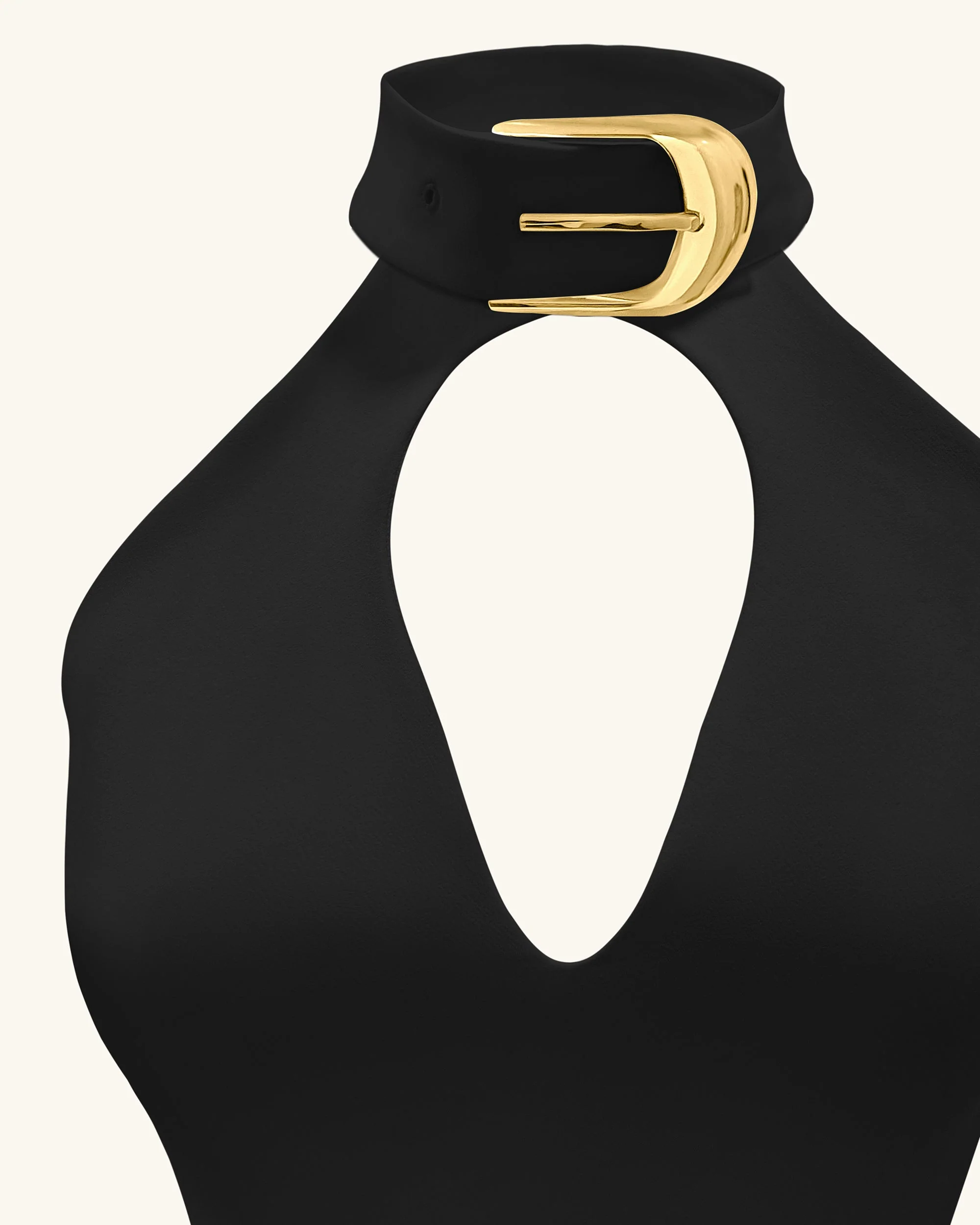 Gabriella Mini abito halter con cintura e cut-out - Nero - Image 5