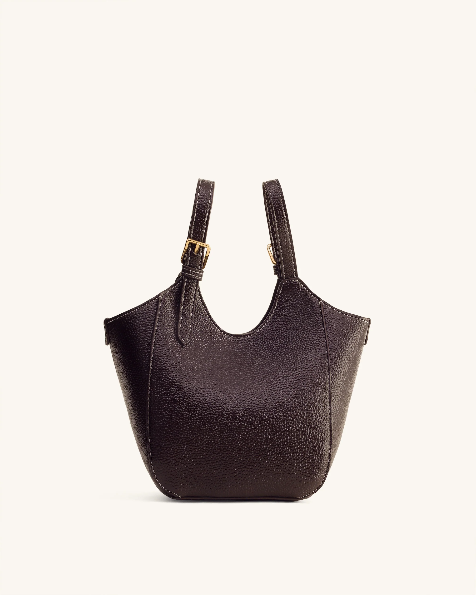 Ines Bolso Tote con Candado - Marrón Oscuro - Image 6
