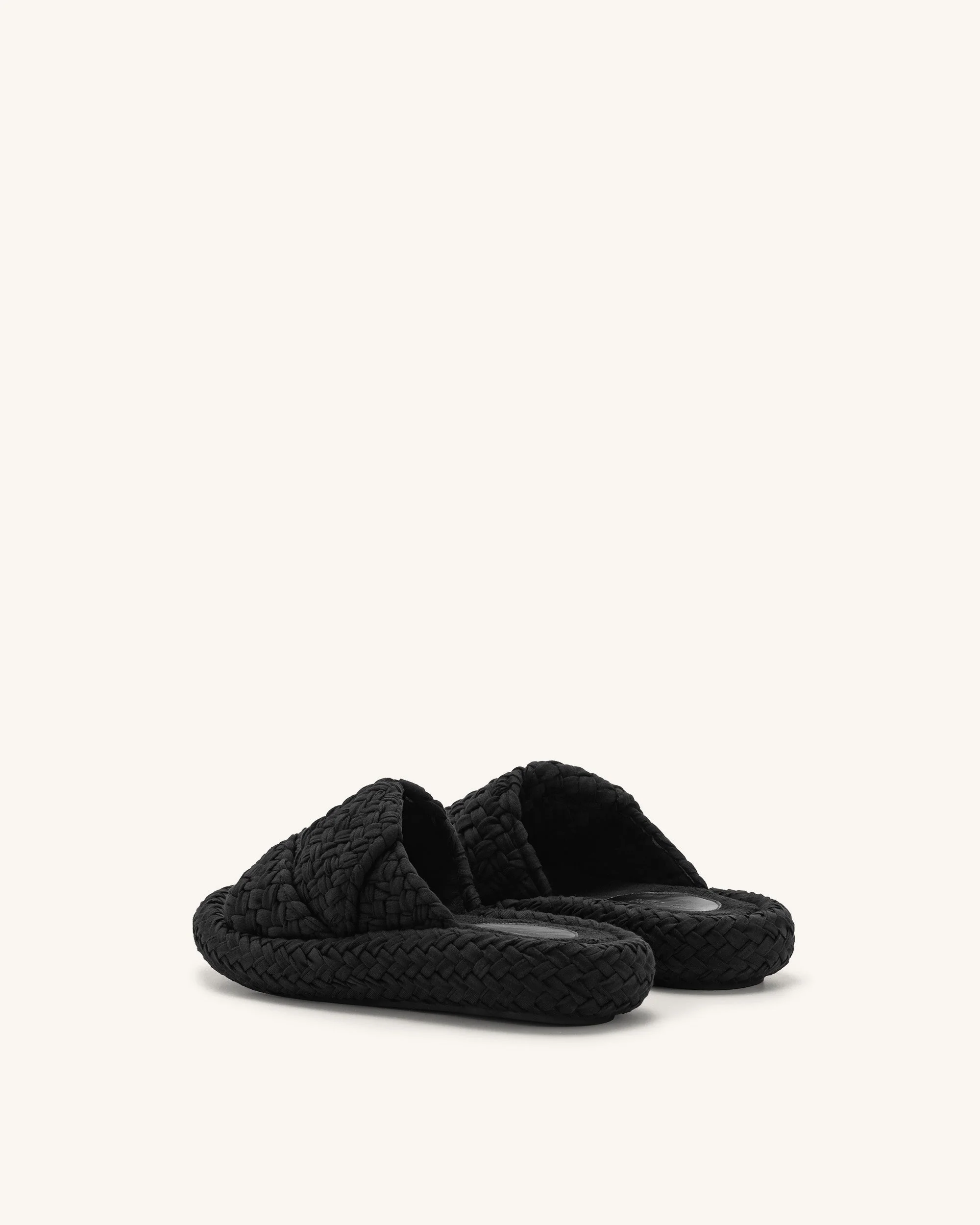 Lilah - Sandalo Intrecciato con Plateau - Nero - Image 4