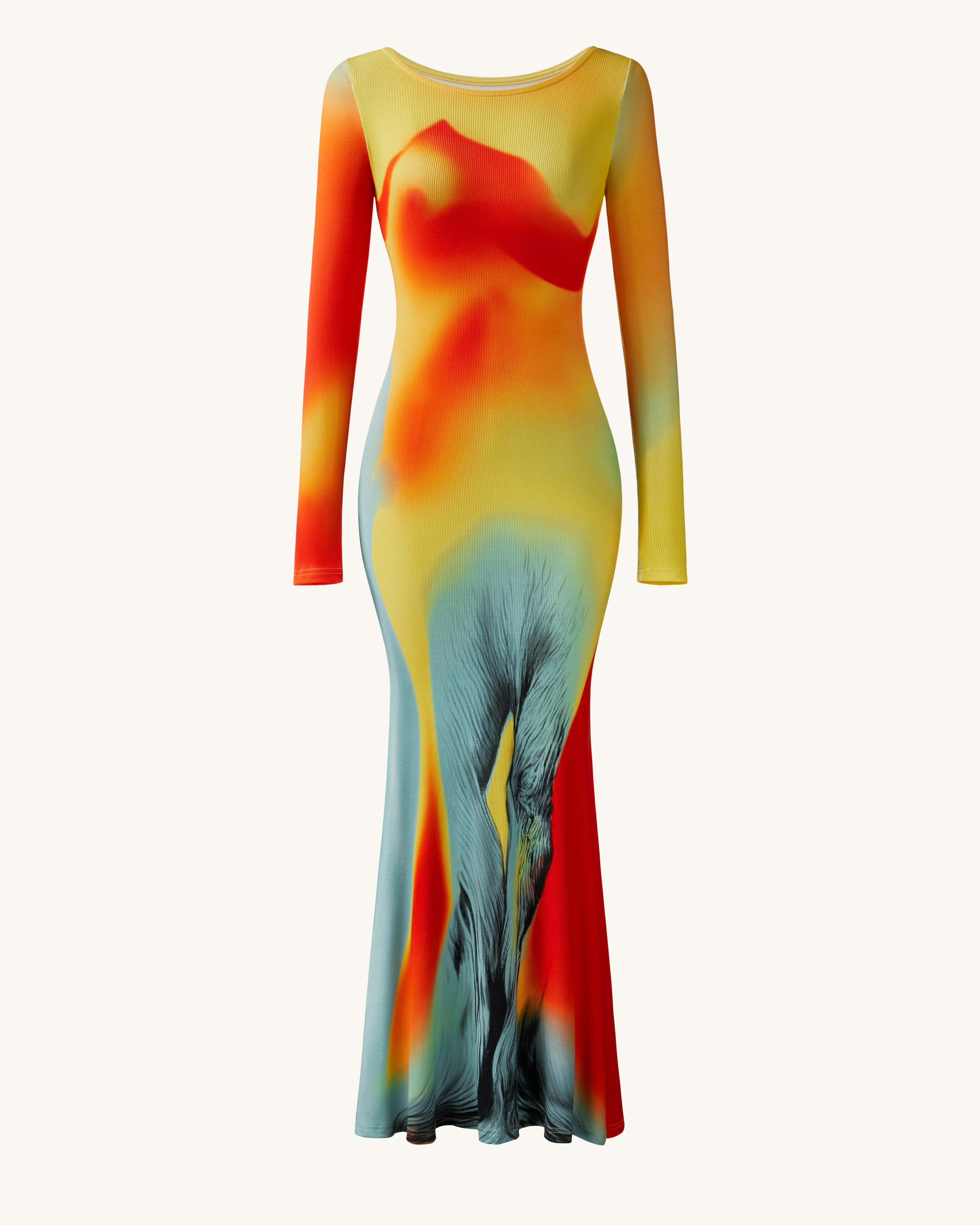 Abito con stampa illusione Lily - Multicolore - Image 3