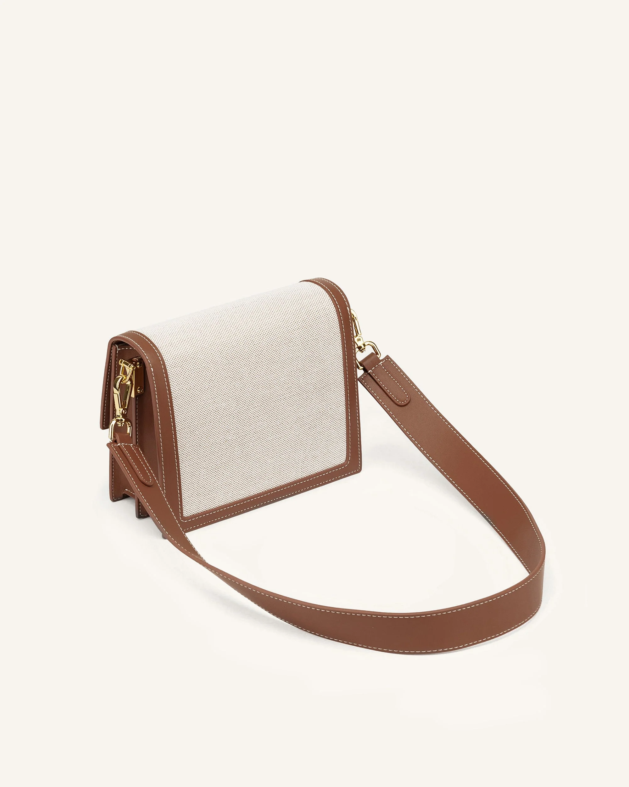 Mini Flap Borsa - Beige Canvas - Image 4