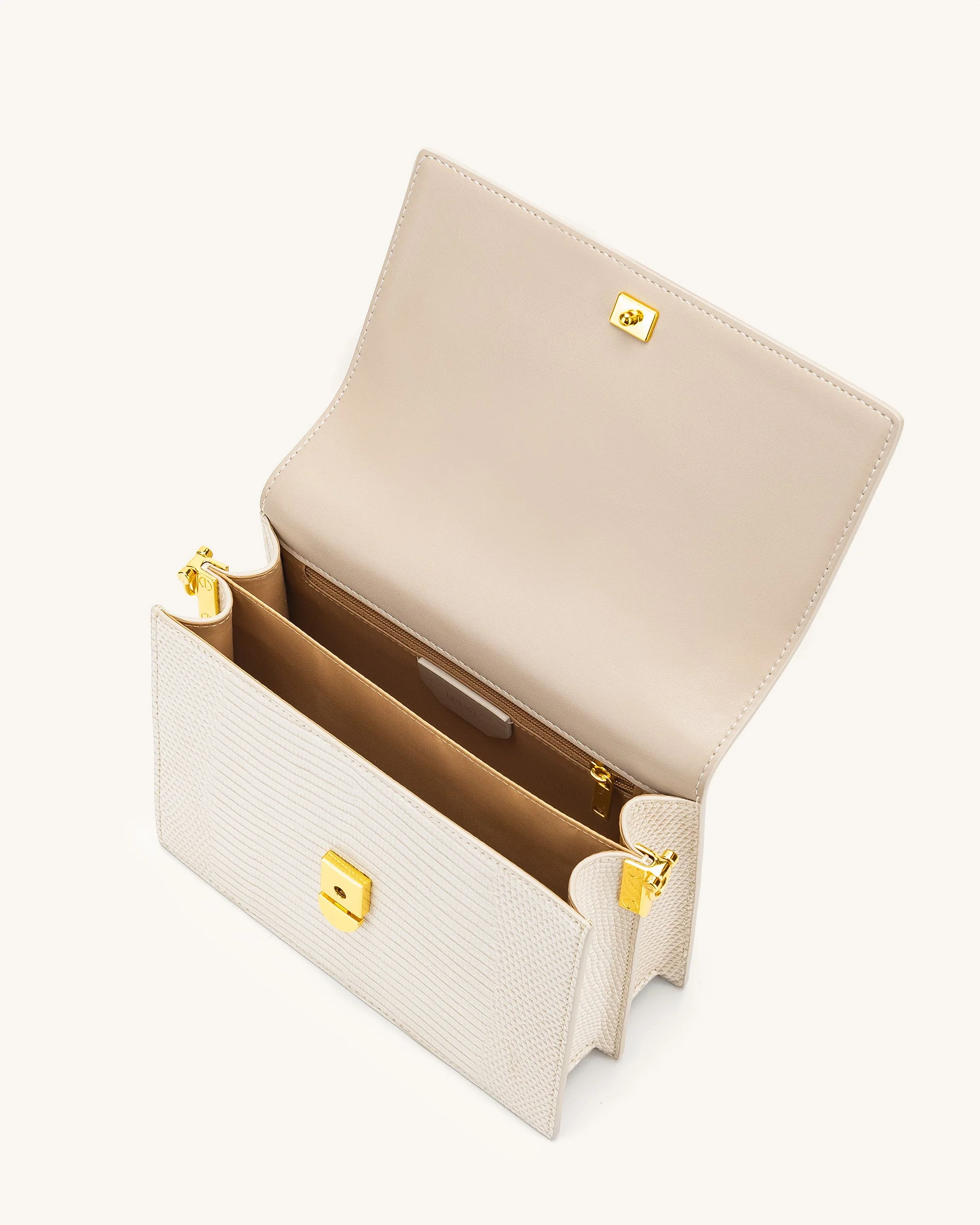 Mini Flap Borsa - Ivory Lucertola - Image 5