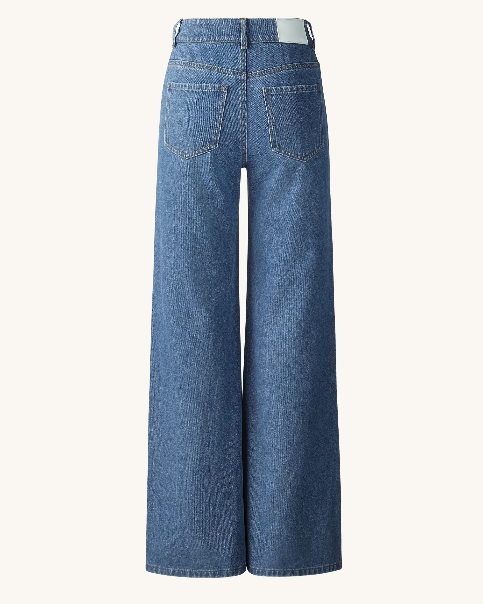 Jeans in Denim con Cuore Intagliato e Decorazioni Sophia - Blu Medio - Image 8