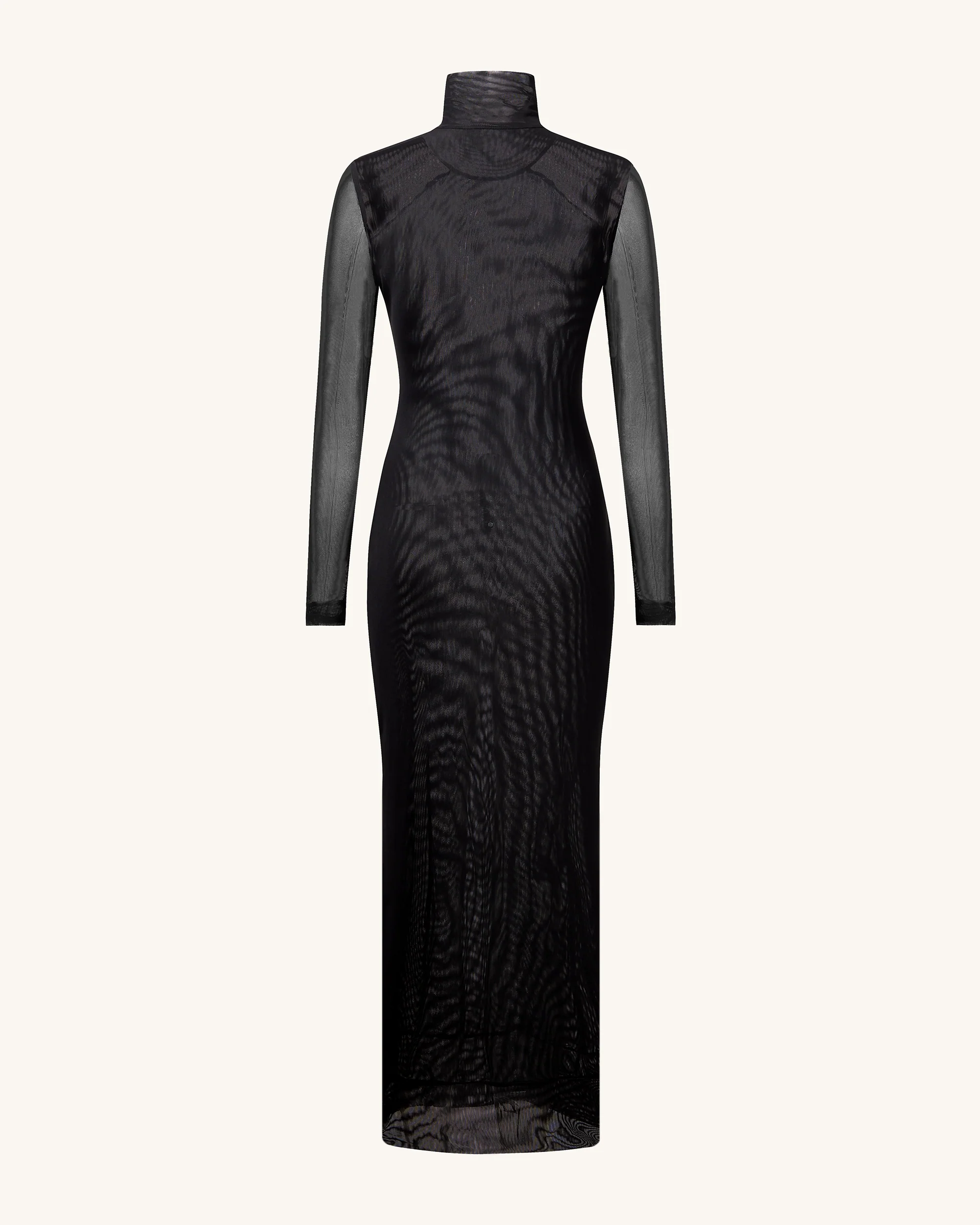 Abito in Rete con Stampa Occhi Sophia - Nero/Bianco - Image 5