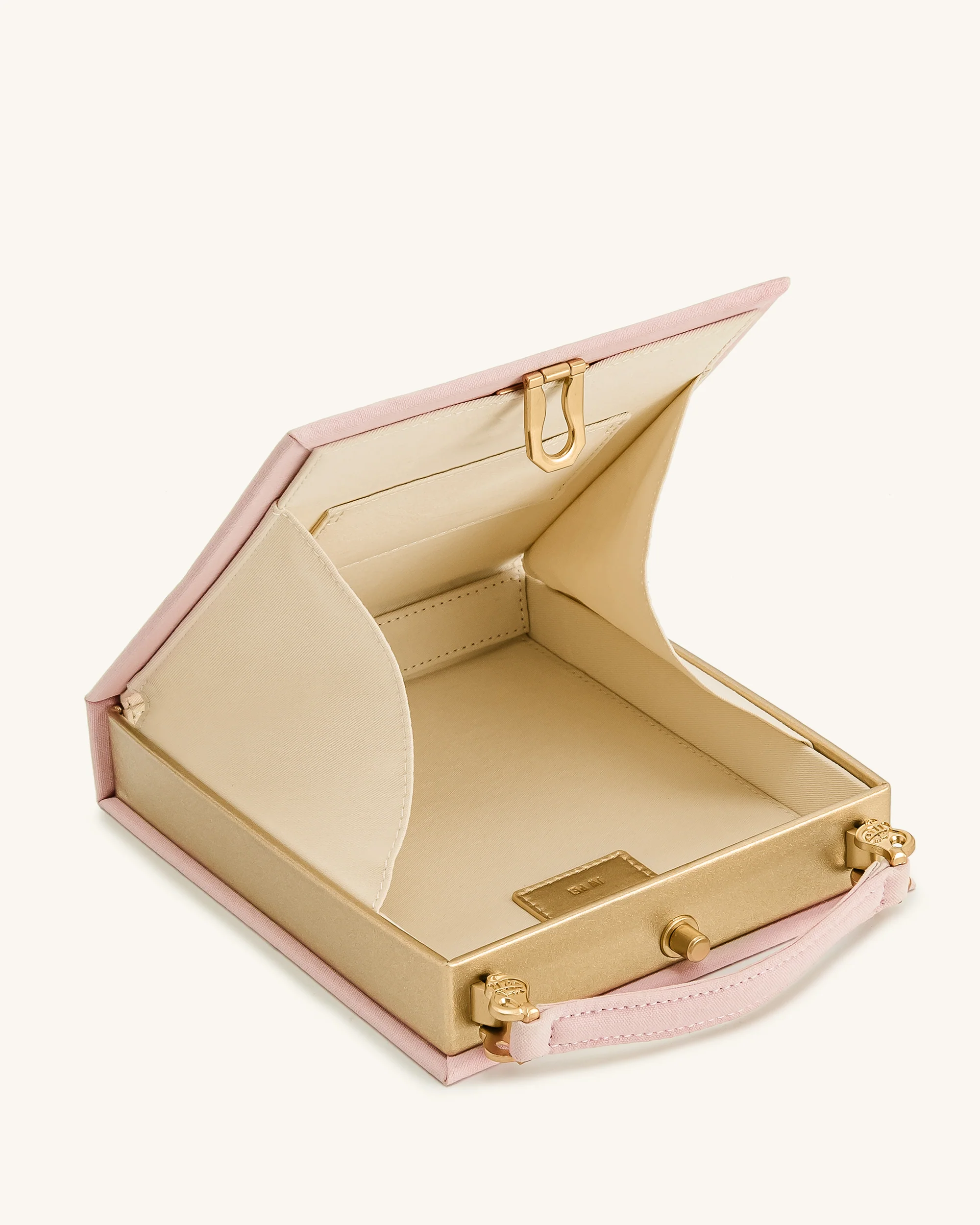 Taya Pochette a Forma di Libro con Motivo di Orchidea - Rosa - Image 4